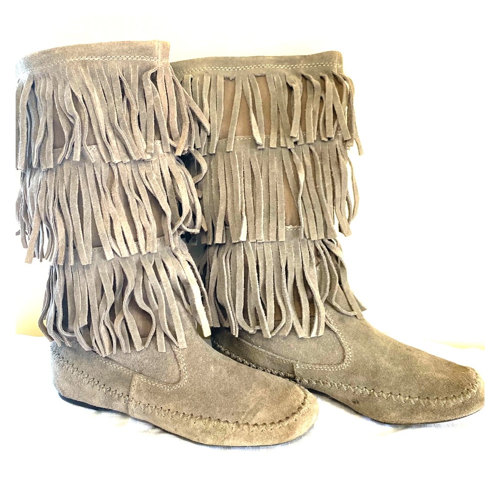 Lauren Conrad fringe boots